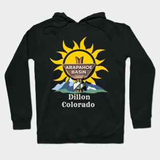 Arapahoe Basin, Dillon Colorado. Gift Ideas For The Ski Enthusiast. Hoodie